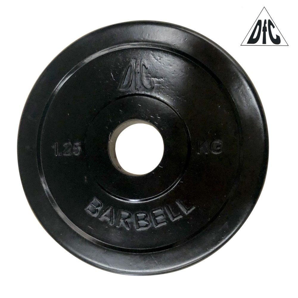 DFC 1,25 кг обрезиненный из каталога дисков для штанги с посадочным диаметром 30 мм.  в Волгограде по цене 555 ₽