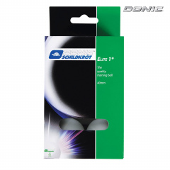 Donic Elite 1  6 шт. белый из каталога мячей для настольного тенниса в Волгограде по цене 430 ₽