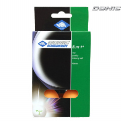 Donic Elite 1  6 шт. оранжевый из каталога мячей для настольного тенниса в Волгограде по цене 430 ₽