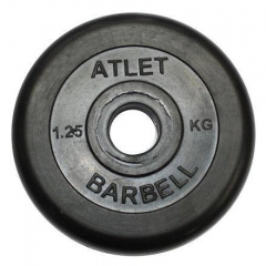 MB Barbell Atlet - 31 мм - 1.25 кг из каталога дисков для штанги с посадочным диаметром 30 мм.  в Волгограде по цене 670 ₽