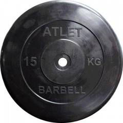 MB Barbell Atlet - 31 мм - 15 кг из каталога дисков для штанги с посадочным диаметром 30 мм.  в Волгограде по цене 5350 ₽