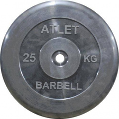 MB Barbell Atlet - 31 мм - 25 кг из каталога дисков для штанги с посадочным диаметром 30 мм.  в Волгограде по цене 7325 ₽