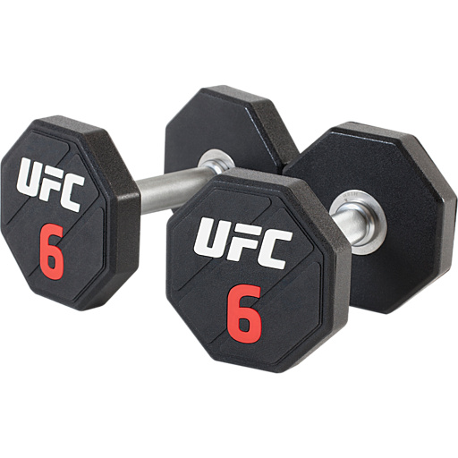 Обрезиненная гантель UFC 6 кг.