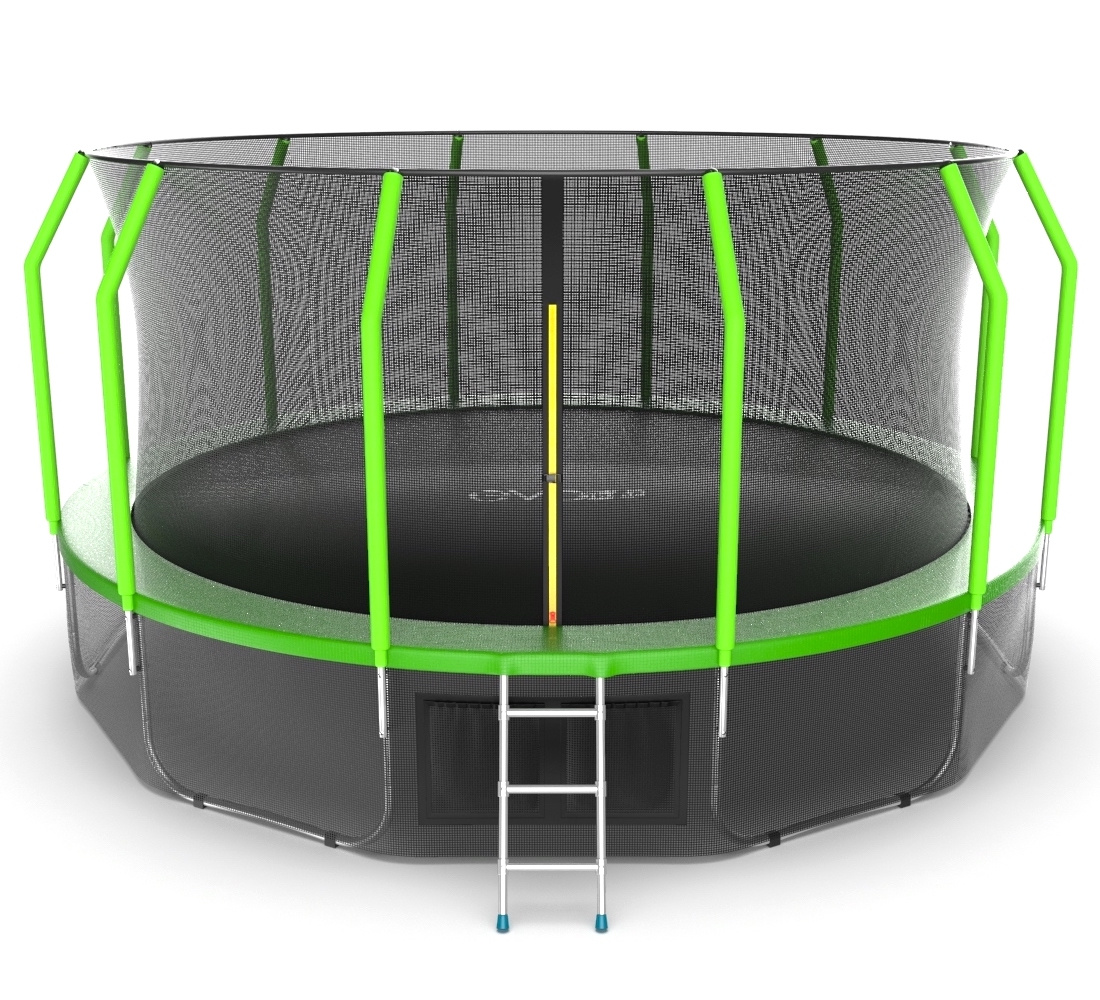 Батут с защитной сеткой Evo Jump Cosmo 16ft (Green) + Lower net