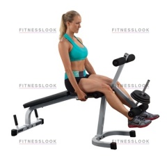 Body Solid Powerline PLCE65 - сгибание/разгибание ног из каталога тренажеров на свободных весах в Волгограде по цене 48990 ₽