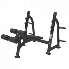 Bronze Gym BR-1013 с отрицательным наклоном из каталога скамей со стойкой в Волгограде по цене 115990 ₽