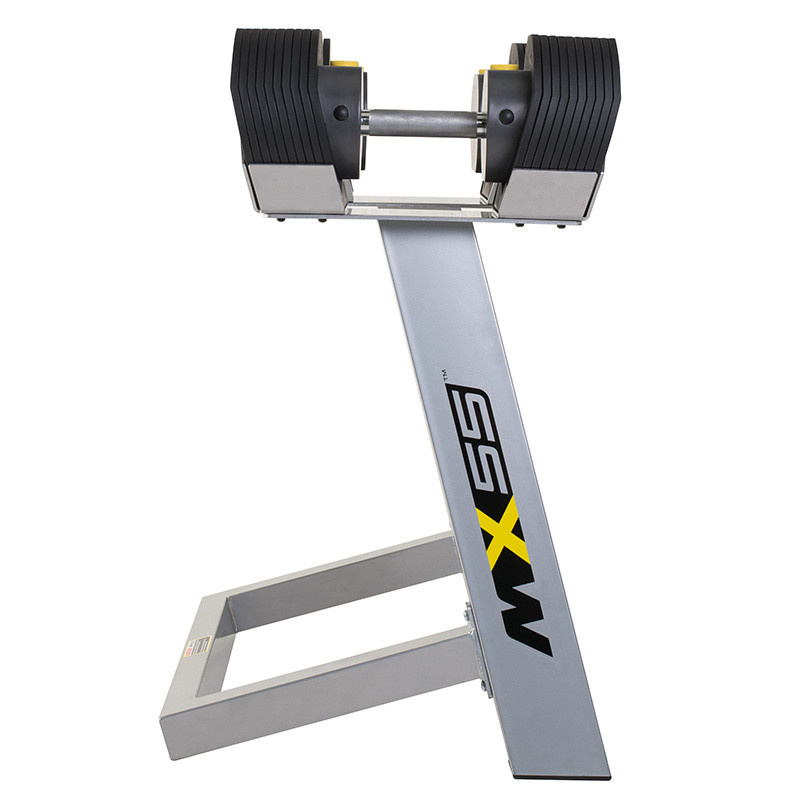 Разборная (наборная) гантель First Degree Fitness MX Select MX-55, вес 4.5-24.9 кг, 2 шт со стойкой