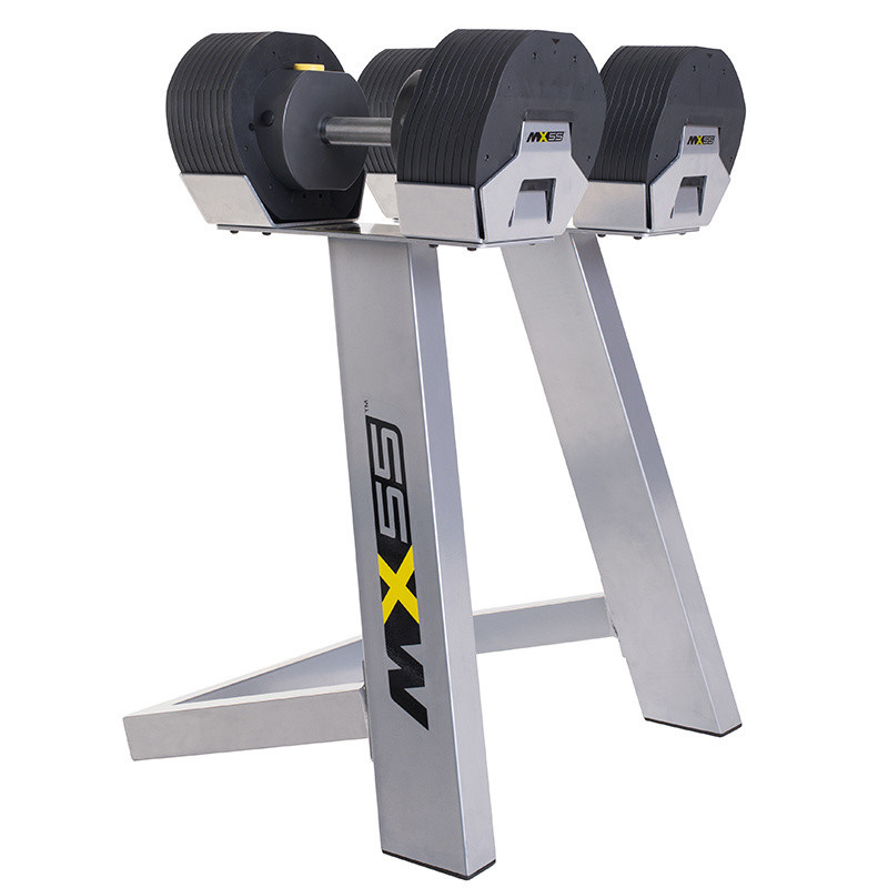 First Degree Fitness MX Select MX-55, вес 4.5-24.9 кг, 2 шт со стойкой из каталога разборных (наборных) гантелей в Волгограде по цене 79900 ₽