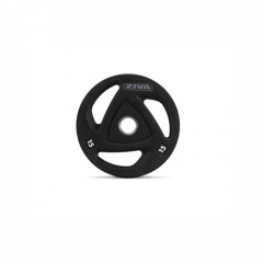 Ziva с уретановым покрытием, 10 кг ZVO-DCPU1614-GY из каталога дисков для штанги с посадочным диаметром 50 мм. в Волгограде по цене 3560 ₽