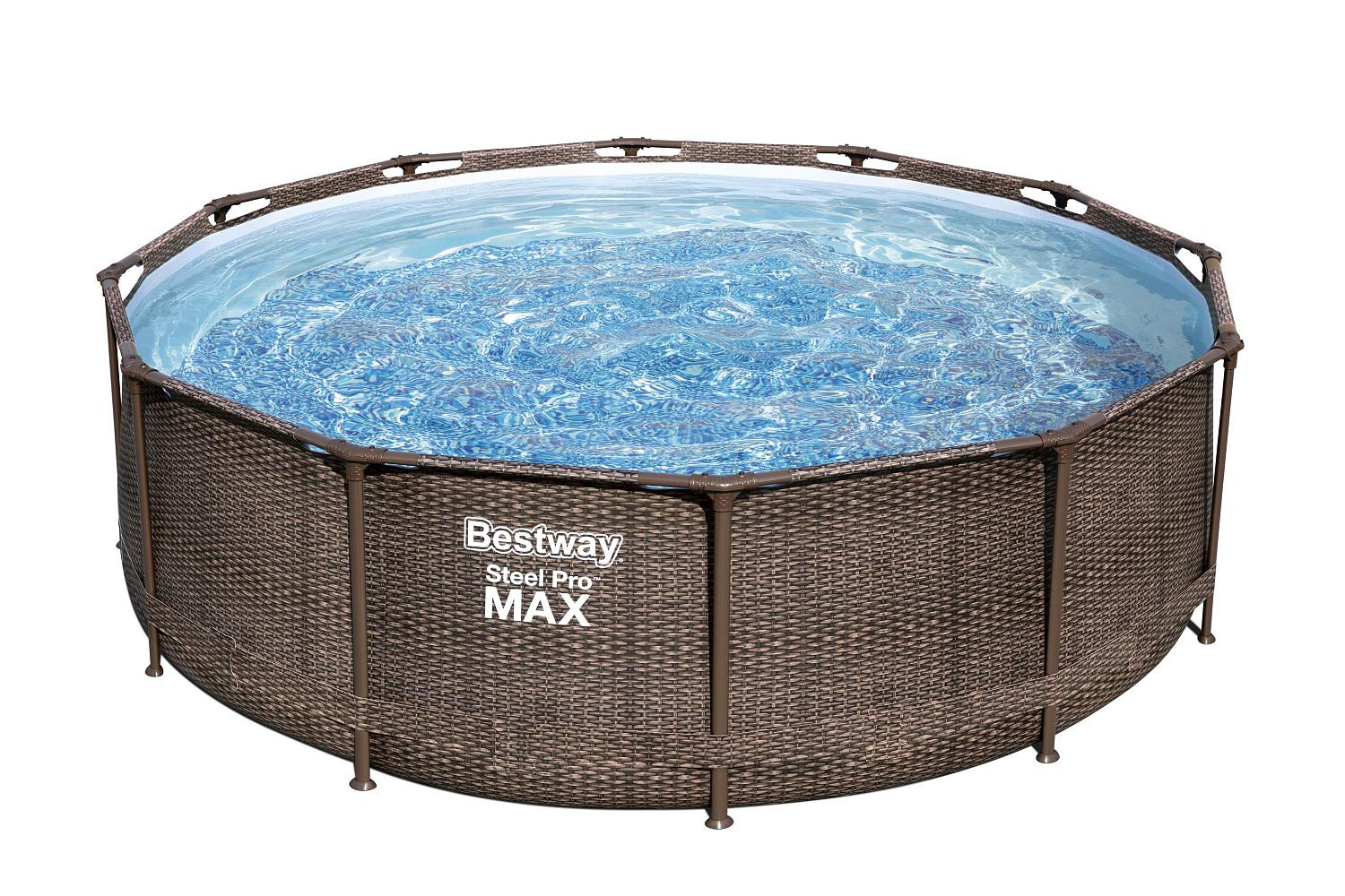 Bestway Steel Pro Max  ’’Ротанг’’ 56709 BW из каталога каркасных бассейнов в Волгограде по цене 43485 ₽
