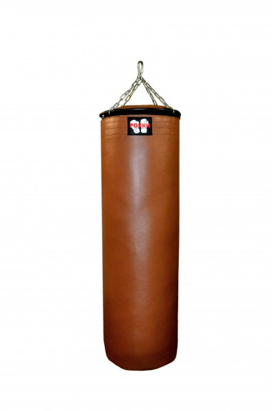 Подвесной боксерский мешок и груша Рокки натуральная кожа 110*40 см