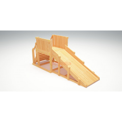 Савушка Зима Wood 1 из каталога зимних деревянных горок в Волгограде по цене 46750 ₽