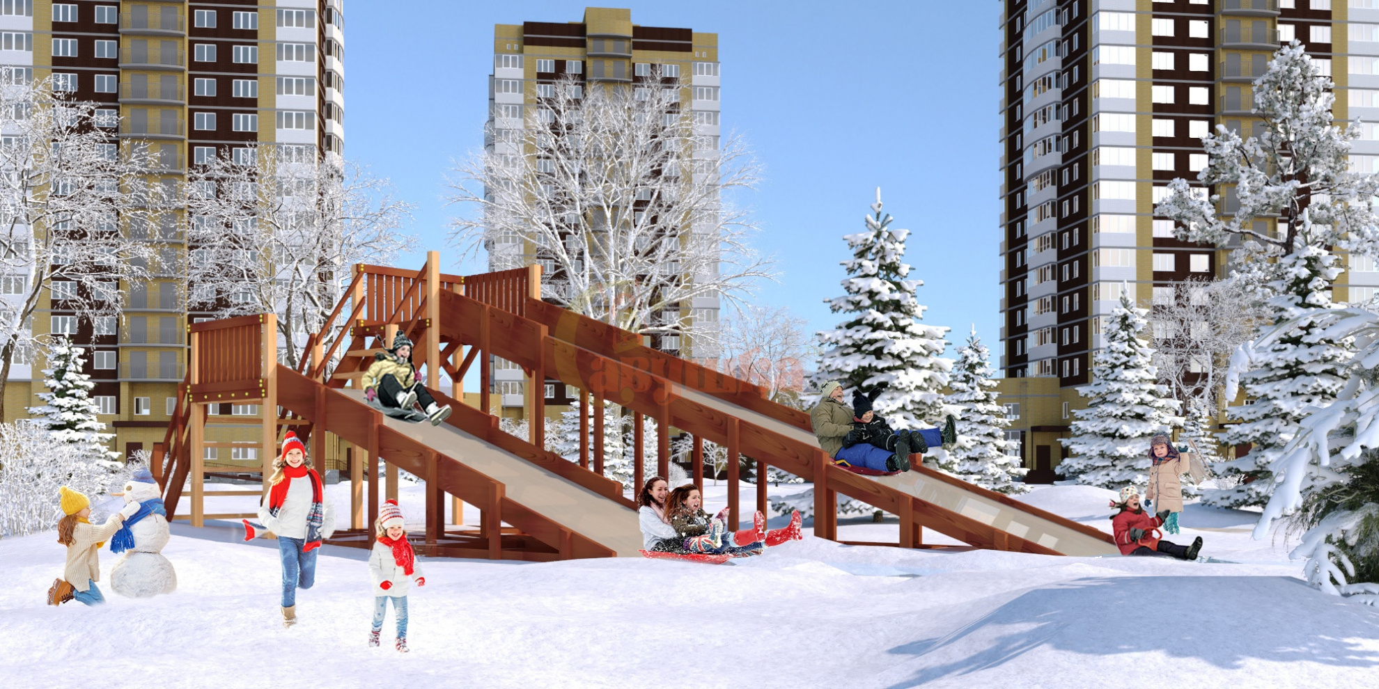 Зима 7 в Волгограде по цене 260000 ₽ в категории детские игровые комплексы Савушка