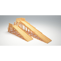 Савушка Зима Wood 7 из каталога зимних деревянных горок в Волгограде по цене 243000 ₽
