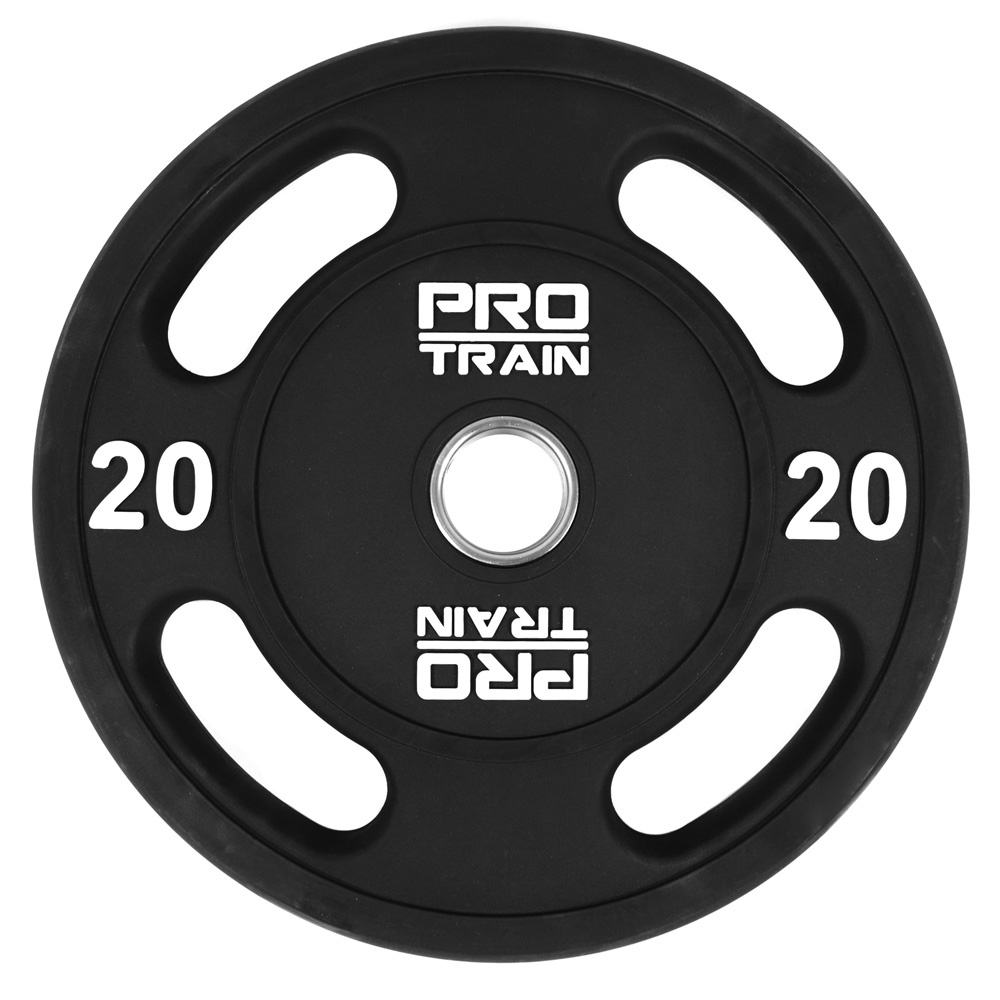 Protrain 20 кг. PPU-20 полиуретан из каталога дисков для штанги с посадочным диаметром 50 мм. в Волгограде по цене 13981 ₽