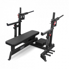 Bronze Gym AL-321 пауэрлифтерская с механизмом подъёма штанги из каталога скамей со стойкой в Волгограде по цене 97990 ₽