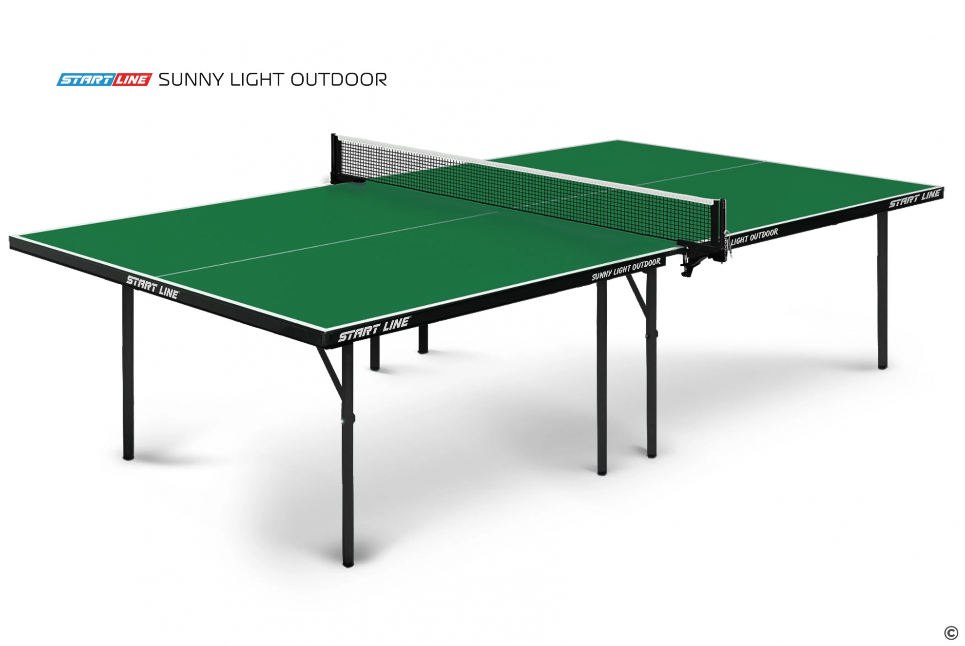 Start Line Sunny Light Outdoor Зелёный из каталога теннисных столов в Волгограде по цене 26590 ₽