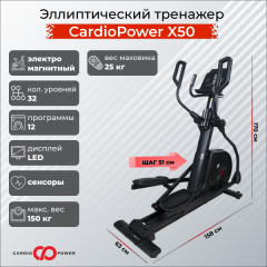 Эллиптический тренажер CardioPower X50 в Волгограде по цене 99900 ₽