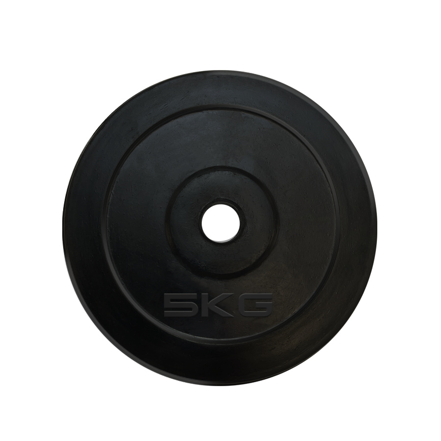 5 кг обрезиненный черный в Волгограде по цене 1880 ₽ в категории диски (блины) для штанг и гантелей UnixFit