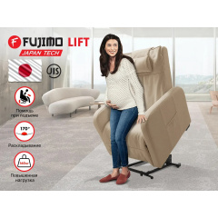 Fujimo LIFT CHAIR F3005 FLWL с подъемом Ваниль из каталога массажных кресел в Волгограде по цене 60520 ₽