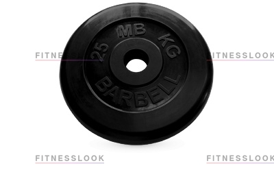 MB Barbell черный - 50 мм - 25 кг из каталога дисков (блинов) для штанг и гантелей в Волгограде по цене 7032 ₽