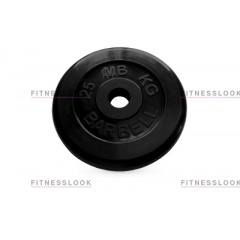 MB Barbell черный - 50 мм - 25 кг из каталога дисков для штанги с посадочным диаметром 50 мм. в Волгограде по цене 9680 ₽