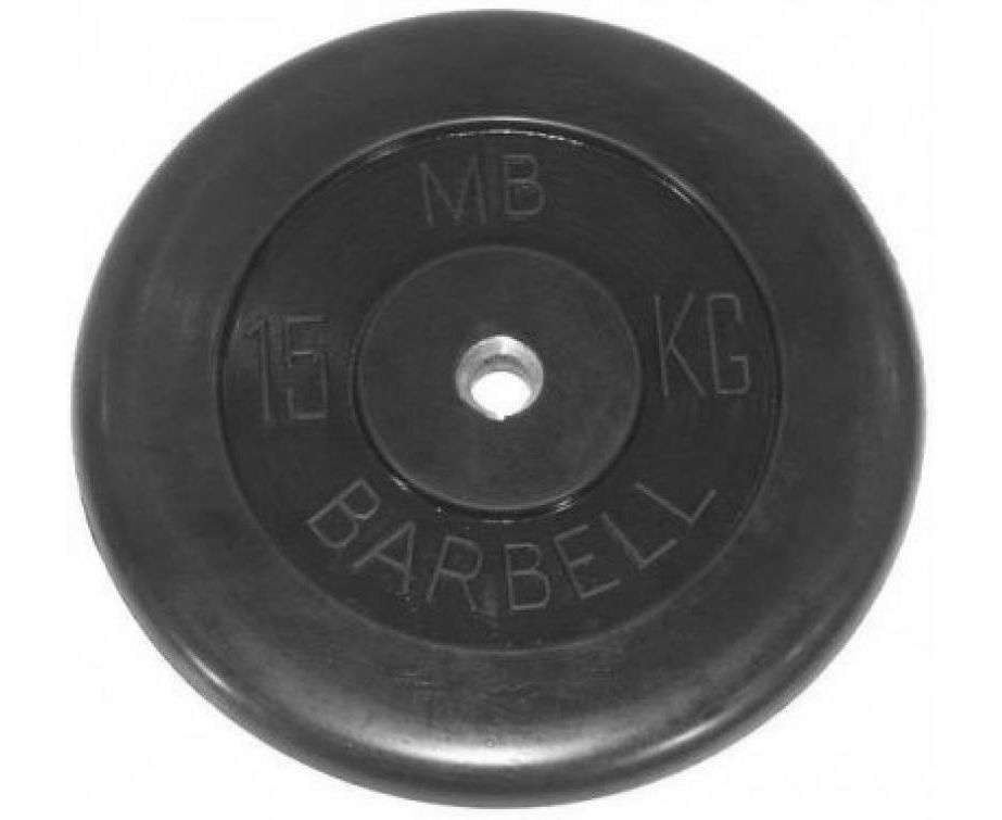 (металлическая втулка) 15 кг / диаметр 51 мм в Волгограде по цене 8148 ₽ в категории диски (блины) для штанг и гантелей MB Barbell