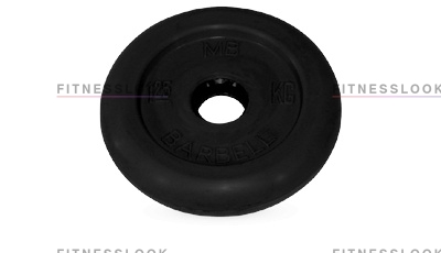 MB Barbell черный - 26 мм - 1.25 кг из каталога дисков (блинов) для штанг и гантелей в Волгограде по цене 630 ₽
