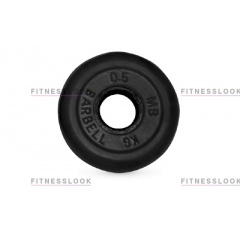 MB Barbell черный - 30 мм - 0.5 кг из каталога дисков для штанги с посадочным диаметром 30 мм.  в Волгограде по цене 436 ₽