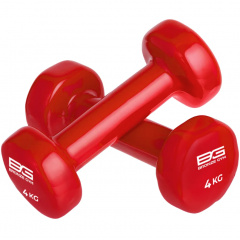 Bronze Gym виниловая 4 кг (пара) из каталога гантелей для фитнеса в Волгограде по цене 3030 ₽