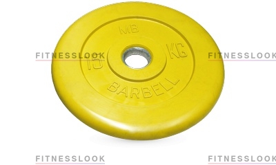 MB Barbell желтый 26 мм - 15 кг из каталога дисков для штанги с посадочным диаметром 26 мм.  в Волгограде по цене 4816 ₽