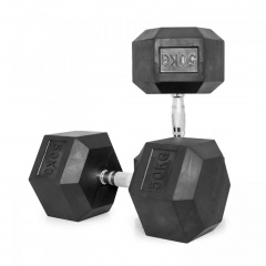 VictoryFit гексагональная VF-H500 (50 кг) 1 шт. из каталога обрезиненных гантелей в Волгограде по цене 17100 ₽
