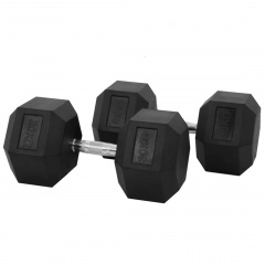 VictoryFit гексагональная VF-H300(30 кг) 1 шт. из каталога обрезиненных гантелей в Волгограде по цене 10260 ₽