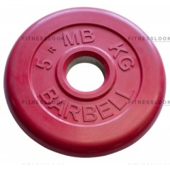 MB Barbell красный - 30 мм - 5 кг из каталога дисков для штанги с посадочным диаметром 30 мм.  в Волгограде по цене 1204 ₽