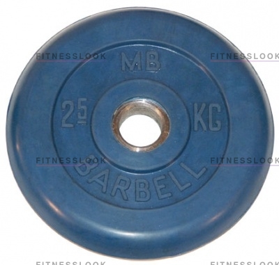 MB Barbell синий - 30 мм - 2.5 кг из каталога дисков для штанги с посадочным диаметром 30 мм.  в Волгограде по цене 817 ₽