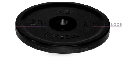 Диск для штанги MB Barbell евро-классик черный - 50 мм - 25 кг