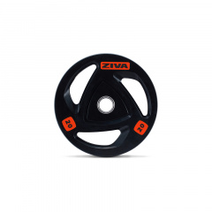 Ziva 25 кг ZIVA ZVO-DCRB-2307 серии ZVO резиновое покрытие из каталога дисков для штанги с посадочным диаметром 50 мм. в Волгограде по цене 9780 ₽