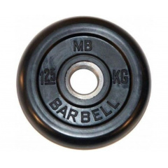 MB Barbell обрезиненный (металлическая втулка) 1.25 кг / диаметр 26 мм из каталога дисков для штанги с посадочным диаметром 26 мм.  в Волгограде по цене 1170 ₽