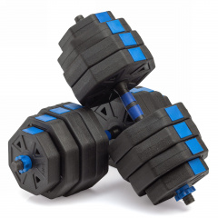 VictoryFit гексагональная с грифом, 40 кг. (2 шт. х 20 кг.) VF-DH400 из каталога разборных (наборных) гантелей в Волгограде по цене 4590 ₽