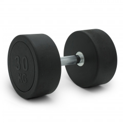 UnixFit PRO круглая 30 DBRND30PBK из каталога обрезиненных гантелей в Волгограде по цене 11490 ₽