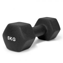 UnixFit 5 кг Black DBNEO5BK из каталога неопреновых  гантелей в Волгограде по цене 2490 ₽