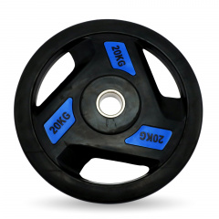 UnixFit PRO 20 кг, 51 мм DG20RUBPBL из каталога дисков для штанги с посадочным диаметром 50 мм. в Волгограде по цене 9890 ₽