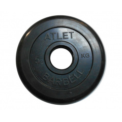 MB Barbell ATLET 5 кг / диаметр 51 мм из каталога дисков для штанги с посадочным диаметром 50 мм. в Волгограде по цене 2350 ₽