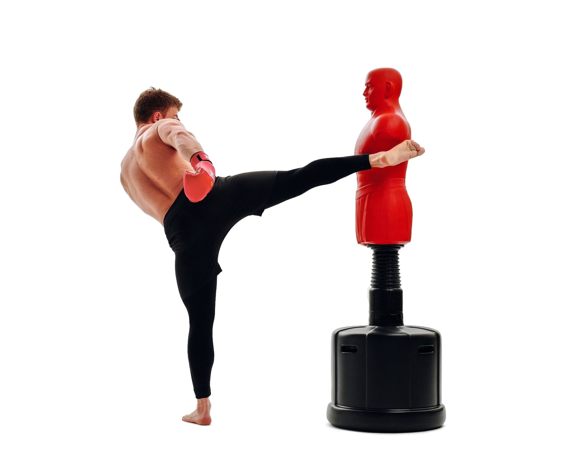 Манекен для бокса DFC Boxing Punching Man-Medium TLS-BR (красный) 163 см