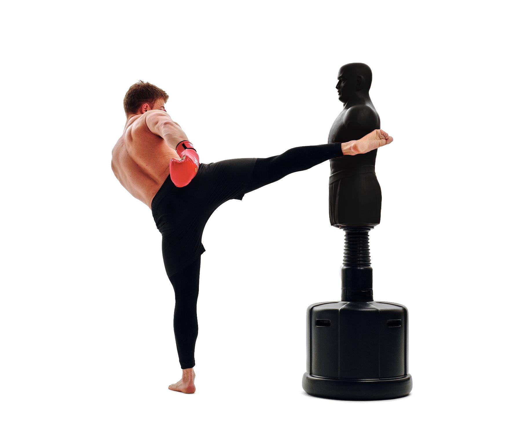 Манекен для бокса DFC Boxing Punching Man-Medium TLS-BB (черный) 163 см