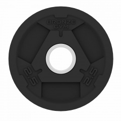 Bronze Gym 2,5 кг BGPLR025 из каталога дисков для штанги с посадочным диаметром 50 мм. в Волгограде по цене 990 ₽