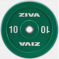 Ziva XP Competition Colored Rubber Bumper 10 kg из каталога дисков для штанги с посадочным диаметром 50 мм. в Волгограде по цене 12400 ₽
