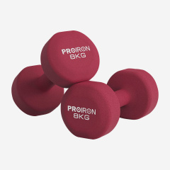 Proiron 2шт по 8кг из каталога неопреновых  гантелей в Волгограде по цене 4968 ₽