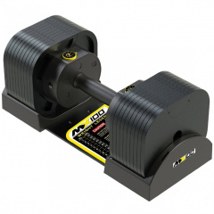 MX Select MX100 EVO, эргономичная прорезиненная рукоять, вес 5.9-45.4 кг, 1 шт из каталога разборных (наборных) гантелей в Волгограде по цене 43900 ₽
