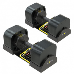 MX100 EVO, эргономичная прорезиненная рукоять, вес 5.9-45.4 кг, 2 шт ID185 в Волгограде по цене 89500 ₽ в категории разборные (наборные) гантели MX Select
